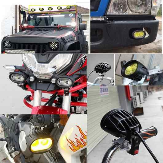 1ピース LED ヘッドライト 適用: オートバイ トラック トラクター トレーラー SUV ATV オフ-ロード LED ワーク ライト 12V 24V 2ピース 2