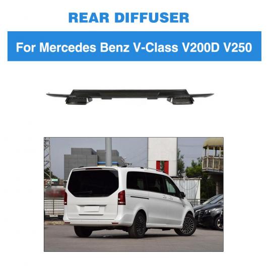 W447 ドライ カーボンファイバー リア バンパー リップ ディフューザー 適用: メルセデス・ベンツ V クラス V200D V250D W447 リア バンパー リップ ディフューザー スポイラー 16-18 AL-NN-6178 AL