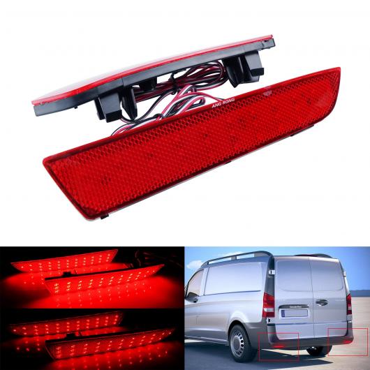 LED リア バンパー リフレクター ライト 適用: メルセデス W447 VITO ツアラー Vクラス 2014-2019 レッド AL-NN-6196 AL