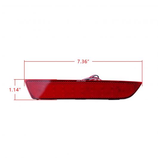 LED リア バンパー リフレクター ライト 適用: メルセデス W447 VITO ツアラー Vクラス 2014-2019 レッド AL-NN-6196 AL_2