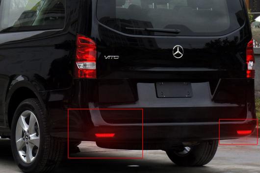 LED リア バンパー リフレクター ライト 適用: メルセデス W447 VITO ツアラー Vクラス 2014-2019 レッド AL-NN-6196 AL_4