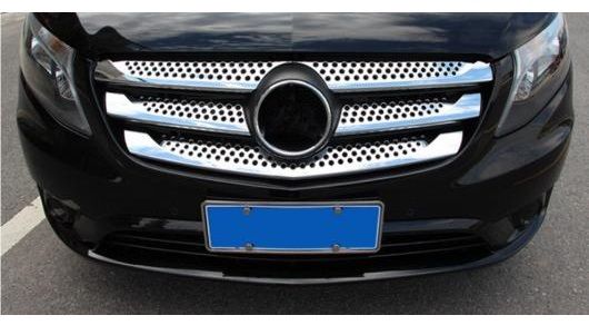 フロント バンパー グリル レーシング グリル トリム カバー 適用: メルセデス・ベンツ VITO ビアノ メトリス W447 2015-2018 2019 2020 2021 グリル AL-NN-6213 AL_4