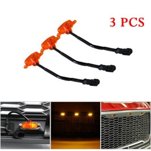 3ピース バンパー グリル アンバー LED ライト 適用: フォード/FORD F-150 F150 2014-2019 AL-NN-8655 ALの通販は