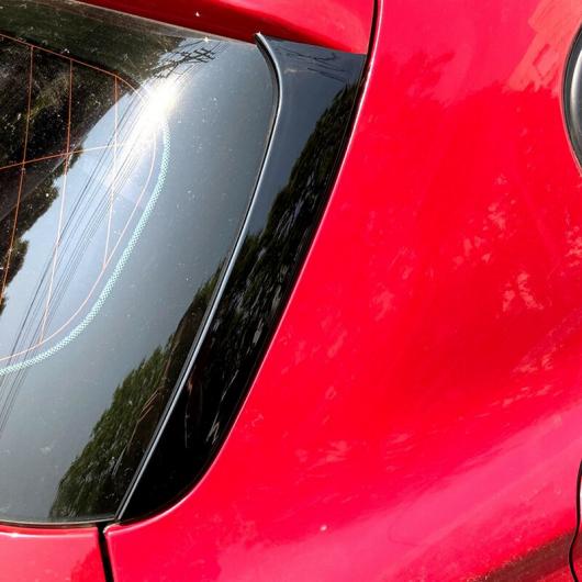 リア 後方 ウインドウ スポイラー サイド ストリップ カバー トリム 適用: BMW 1シリーズ F20 F21 2012-2019 エクステリア キット ブラック AL-NN-8702 AL_3
