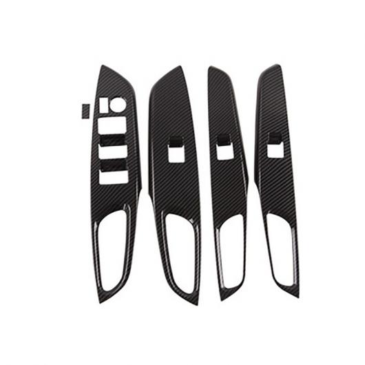 適用: トヨタ ヴィオス 2019 2020 カーボン ファイバー ドア ウインドウ ガラス リフト コントロール スイッチ パネル カバー トリム アクセサリー AL-NN-8742 AL