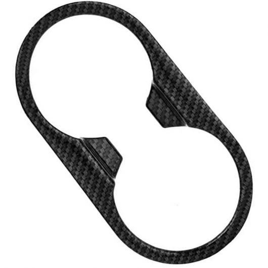 1ピース フロント カップホルダー フレーム 装飾 カバー トリム 適用: MG ZS 2017-2020 アクセサリー カーボンファイバー調 AL-NN-8757 AL