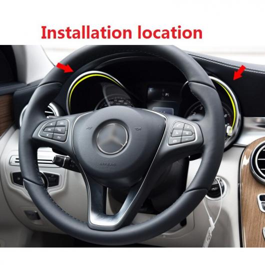 インストルメント 装飾 フレーム 適用: ベンツ C クラス W205 GLC 2015-2019 ダッシュボード パネル カバー トリム アクセサリー AL-NN-8891 AL_3
