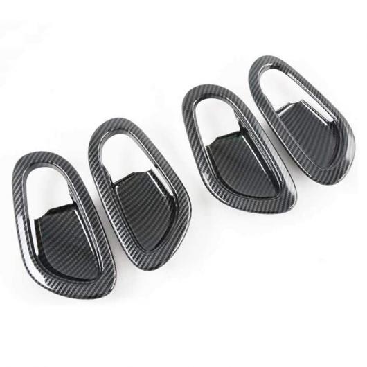 適用: 日産 ナバラ NP300 2016-2021 カーボン ファイバー インナー ドア ハンドル ボウル プロテクター フレーム カバー トリム ステッカー アクセサリー AL-NN-8934 AL