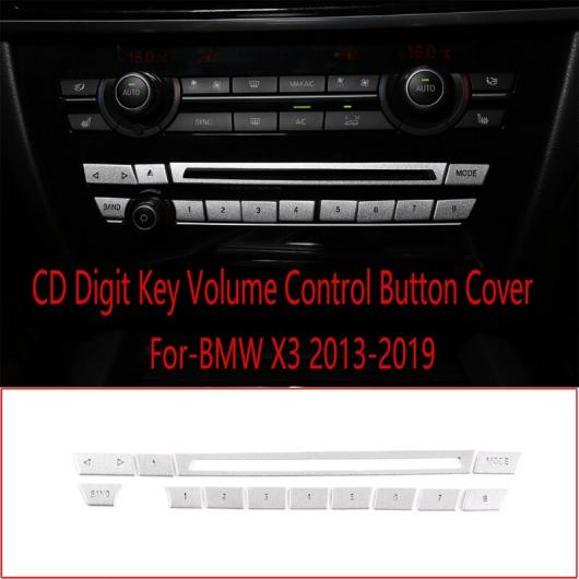 15ピース コンソール CD 数字キー ボリューム コントロール ボタン カバー トリム コントロール センター ボタン カバー 適用: BMW X3 2013-2019 AL-NN-9119 AL 9,780円