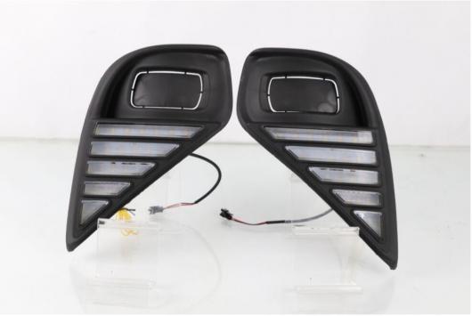 ビデオ バンパー ヘッドライト クルーガー ハイランダー デイタイム ライト 2020-2021 DRL LED ヘッドランプ フォグ ホワイト イエロー トヨタ ハイランダー 2020-2021 AL-OO-0042 AL_2