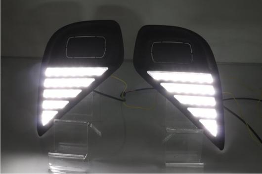 ビデオ バンパー ヘッドライト クルーガー ハイランダー デイタイム ライト 2020-2021 DRL LED ヘッドランプ フォグ ホワイト イエロー トヨタ ハイランダー 2020-2021 AL-OO-0042 AL_3