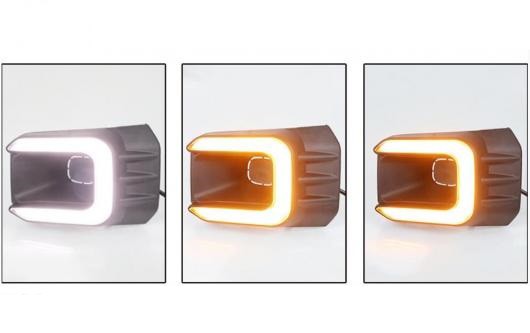 バンパー レボ ヘッドライト ハイラックス ヴィーゴ デイタイム ライト 2020-2021 DRL LED ヘッドランプ モデル2・モデル1 トヨタ  ハイラ｜au PAY マーケット