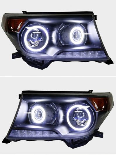 適用: トヨタ プラド ヘッドライト 2018 HID ヘッドランプ LED DRL バイキセノン レンズ ロー 構成 4300K〜8000K 35W・55W AL-HH-1268 AL トヨタ ランドクルーザープラド ヘッドライト磨き ヘッドライト