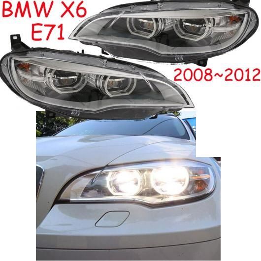 バンパー ランプ 適用: E71 X6 ヘッドライト 2008-2015 ヘッド オート LED DRL HI/LO ヘッドライト 2ピース BMW E71 X6 2008-2015 AFS・BMW E71 X6 2008-2015 AFSなし AL-OO-0392 AL