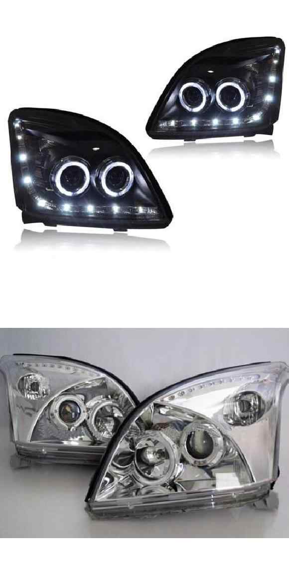2ピース プラド FJ120 LC120 2700 4000 ヘッドライト フロント ライト 適用: モデル1スタイル・モデル2スタイル トヨタ クルーザー プラド 2003-2009 LC120 2700 4000 AL-OO-0419 ALの通販は