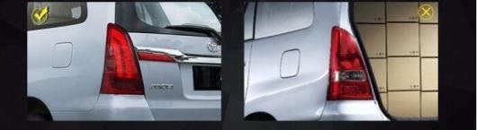 バンパー ランプ テール ライト 適用: イノーバ 2012 2013 2014 LED フォグ リア DRL+ブレーキ+パーク+シグナル レッド スモーク トヨタ イノーバ 2012-2014 AL-OO-0432 AL_3