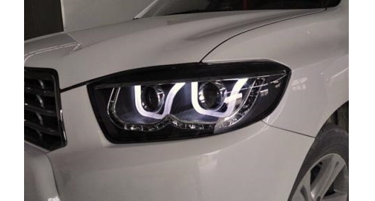 ビデオ ディスプレイ 2008-2011 バンパー ランプ 適用: ハイランダー ヘッドライト HID バルブ LED DRL ホワイト イエロー ターン LED トヨタ ハイランダー HID キセノン バラスト AL-OO-0480 AL_2