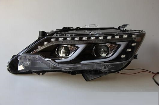 2ピース 適用: カムリ ヘッドライト 2014 2015 2016 V55 LED DRL BI キセノン レンズ ハイ ロー ビーム モデル1スタイル・モデル2スタイル トヨタ カムリ 2015-2016 AL-OO-0489 AL_4