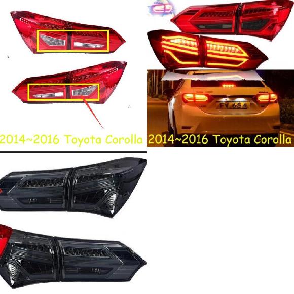 1セット バンパー ランプ テール ライト 適用: カローラ テールライト 2014 2015 2016 LED フォグ リア レッド ホワイト〜ティーカラー トヨタ カローラ 2011-2013 AL-OO-0517 AL