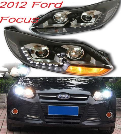 ビデオ 2ピース ヘッド ランプ 適用: フォーカス ヘッドライト 2012-2014/2015-2018 DRL 2015-2017 フォード フォーカス バルブ ヘッドライト・フォード フォーカス LED AL-OO-0529 AL_4