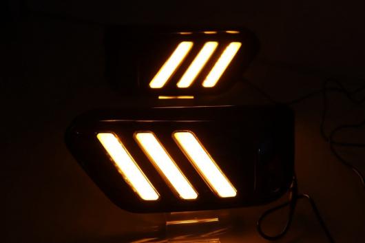 ビデオ ディスプレイ 1セット LED デイタイム ランニング ライト 適用: BMW X1 2018 2019 X 1 フロント フォグランプ DRL バンパー ホワイト イエロー ブルー BMW X1 2018-2019 AL-OO-0533 AL_2