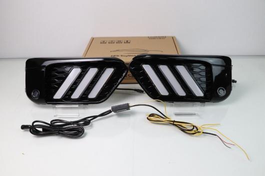 ビデオ ディスプレイ 1セット LED デイタイム ランニング ライト 適用: BMW X1 2018 2019 X 1 フロント フォグランプ DRL バンパー ホワイト イエロー ブルー BMW X1 2018-2019 AL-OO-0533 AL_3
