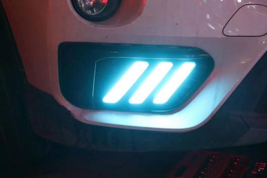 ビデオ ディスプレイ 1セット LED デイタイム ランニング ライト 適用: BMW X1 2018 2019 X 1 フロント フォグランプ DRL バンパー ホワイト イエロー ブルー BMW X1 2018-2019 AL-OO-0533 AL_4