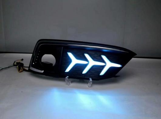1セット バンパー ヘッドライト 適用: シビック デイタイム ライト 2019 2020 LED DRL ヘッドランプ フォグ ホワイト イエロー ブルー ホンダ シビック 2019-2020 AL-OO-0547 AL_4