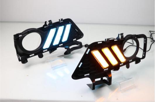 1セット LED デイタイム ランニング ライト 適用: BMW F30 318i 320i 325i 2016-2019 フロント フォグランプ DRL ホワイト イエロー ターン BMW F30 2016-2019 318i 325i 320i AL-OO-0578 AL_4