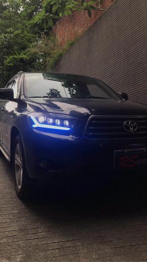 バンパー ヘッド ライト 適用: トヨタ ハイランダー 2008-2011 LED DRL デイタイム ホワイト イエローブルー・ホワイト イエロー トヨタ ハイランダー 2008-2011 AL-OO-0677 AL_4