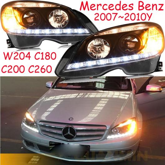 2007-2010 バンパー ヘッド ライト 適用: メルセデス ベンツ W204 1セット 2ピース メルセデス ベンツ 2007-2010 W204 C200〜メルセデス ベンツ 2007-2010 W204 C260 AL-OO-0761 AL