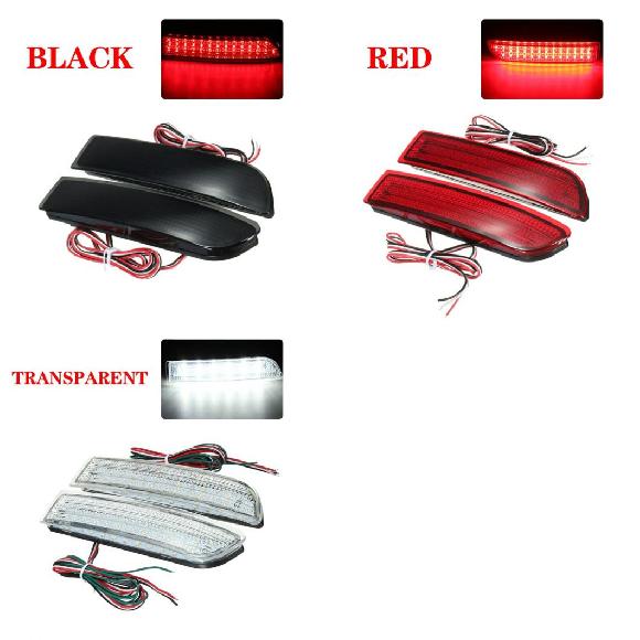 ペア LED テールライト パーキング ブレーキ リア バンパー リフレクター ランプ 適用: トヨタ アベンシス/アルファード MK I/RAV4 レッド フォグ ストップ ライト ブラック〜クリア AL-OO-0982 AL