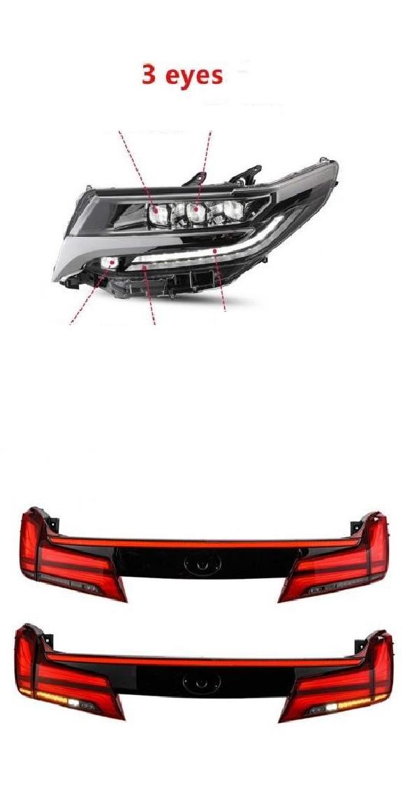 ヘッドランプ 適用: トヨタ アルファード ヴェルファイア 30 ヘッドライト 適用: アルファード ヘッドライト アセンブリ ヘッドライト 3 アイ・テールライト 5 パイ 1セット AL-OO-0997 ALの通販は