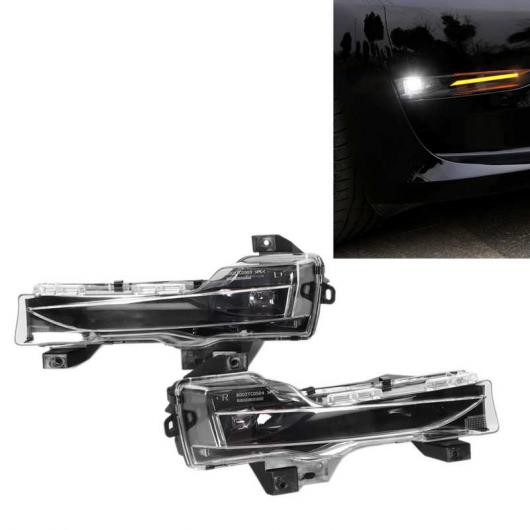 2ピース LED デイタイムランニングライト 適用: テスラ/TESLA モデル 3 2019-2021 DRL ランプ ウインカー ランプ AL-OO-1072 ALの通販は