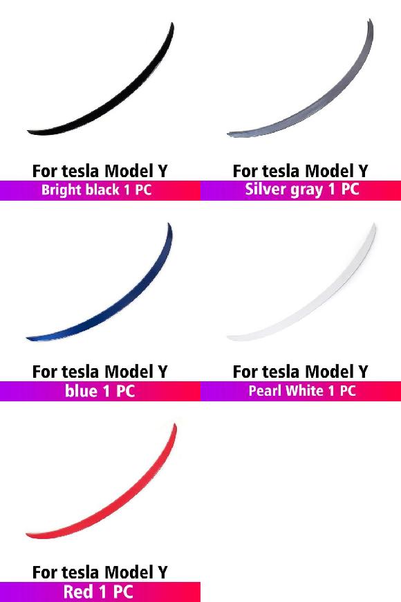適用: テスラ/TESLA 2021 モデル 3 モデル Y スタイル テール ウイング リア トランク カーボンファイバー ABS ウイング スポイラー モデルY ブライトブラック〜モデルY レッド AL-OO-1484 AL