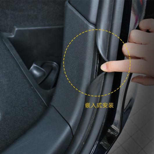 適用: テスラ/TESLA モデル Y トランク シル プレート カバー TPE ラバー プロテクター バンパー ガード＋ABS サイド フェンダー カバー フルセット AL-OO-1526 AL_4