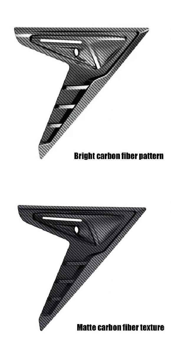 テスラ/TESLA モデル 3/Y 2021 カメラ 側面 サイド ウイング パネル カバー スポイラー ダスト カバー 装飾 アクセサリー 1・2 AL-OO-1538 AL