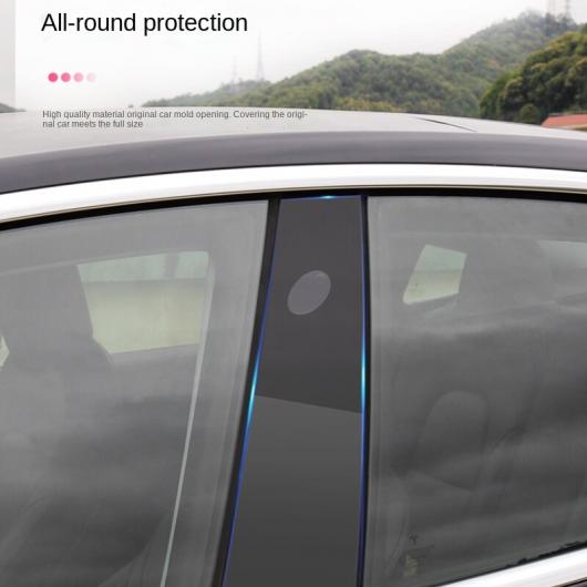 セントラル 列 ステッカー トリム 適用: 2021 テスラ/TESLA モデル Y 3 ピース ミラー 装飾 パッチ B-ピラー フィルム アクセサリー モデル 3・モデル Y AL-OO-1564 AL_4