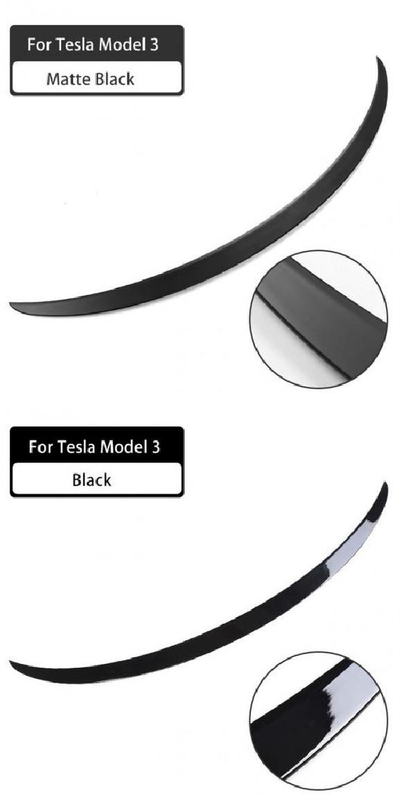 2022 テスラ/TESLA モデル Y/モデル 3 スポイラー カーボン タイプ パフォーマンス カーボンファイバー リア トランク モデル3 マットブラック・モデル3 ブライトブラック AL-OO-1589 AL