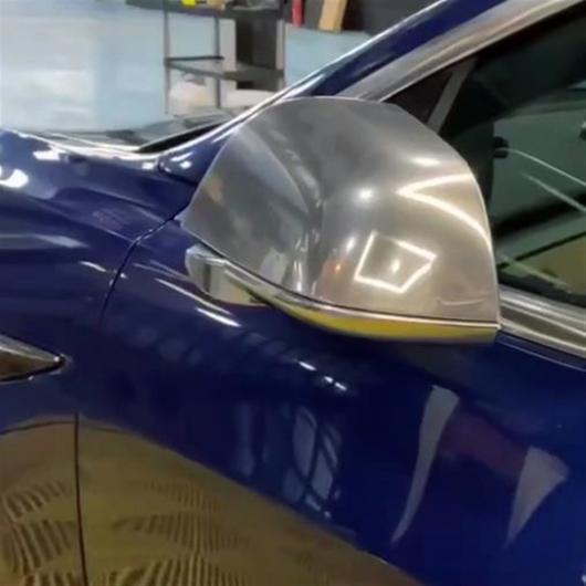 マット カーボンファイバー バック メッキ 適用: テスラ/TESLA モデル 3 サイド 装飾 バックミラー ミラー キャップ カバー アクセサリー マットカーボン AL-OO-1627 ALの通販は
