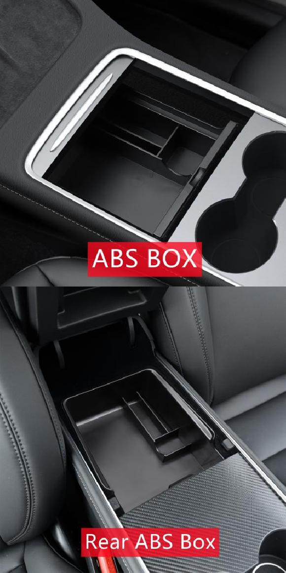 AL 適用: テスラ/TESLA モデル 3 Y 2021 2022 ストレージ ボックス セントラル アームレスト ABS・リア ABS ボックス AL-OO-1641