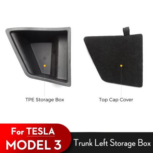 リア トランク 左側 ストレージ ボックス 適用: 2021 テスラ/TESLA モデル 3 パーティション 装飾 アクセサリー AL-OO-1693 ALの通販は