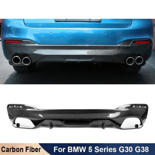 カーボンファイバー 素材 リア バンパー リップ ディフューザー 適用: BMW 5シリーズ G30 G38 520 530 540LI 2018 チューニング カーボン AL-OO-1755 AL