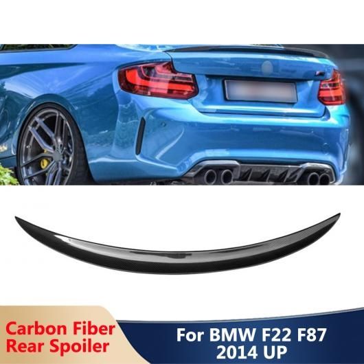 カーボンファイバー リア スポイラー バック トランク ウイング 適用: BMW 2シリーズ F22 M2 F87 2014 アップ ブラック AL-OO-1813 AL