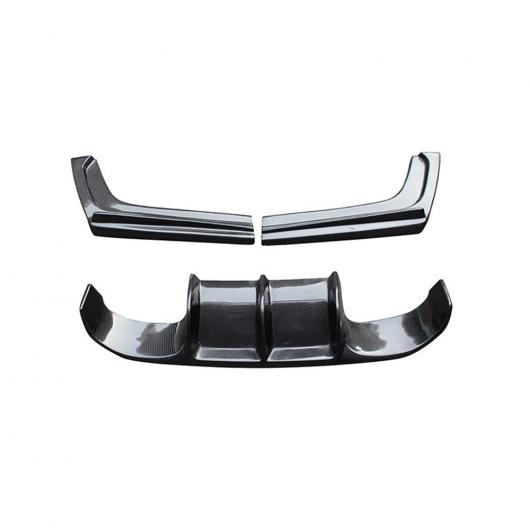 V タイプ カーボンファイバー/FRP リア バンパー リップ ディフューザー 適用: BMW 3シリーズ F30 F35 320i 325i 330i AN GG M3 カーボンファイバー GG・カーボンファイバー AN AL-OO-1895 AL_2