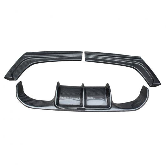 V タイプ カーボンファイバー/FRP リア バンパー リップ ディフューザー 適用: BMW 3シリーズ F30 F35 320i 325i 330i AN GG M3 カーボンファイバー GG・カーボンファイバー AN AL-OO-1895 AL_4