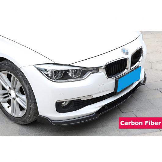 F30 3セクション スプリット ABS フロント リップ シャベル チン スポイラー バンパー ディフューザー 適用: BMW 3シリーズ F35 320LI スの通販は
