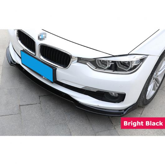 F30 3セクション スプリット ABS フロント リップ シャベル チン スポイラー バンパー ディフューザー 適用: BMW 3シリーズ F35 320LI スの通販は