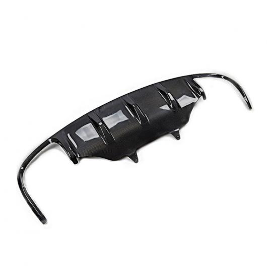 4 テールパイプ カーボンファイバー リア バンパー ディフューザー リップ スポイラー ボディ 適用: ポルシェ/PORSCHE マカン 2014 2015 カーボン AL-OO-2173 AL_2