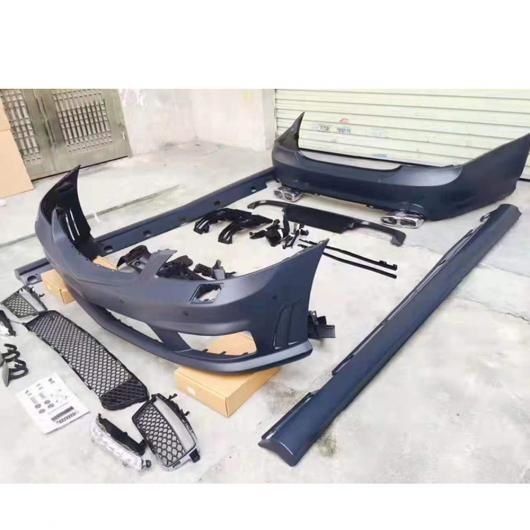 W221 S65 ボディ キット 未塗装 PP 素材 フロント リア バンパー サイド スカート グリル 適用: ベンツ W221 S クラス 07-13 未塗装 AL-OO-2359 AL